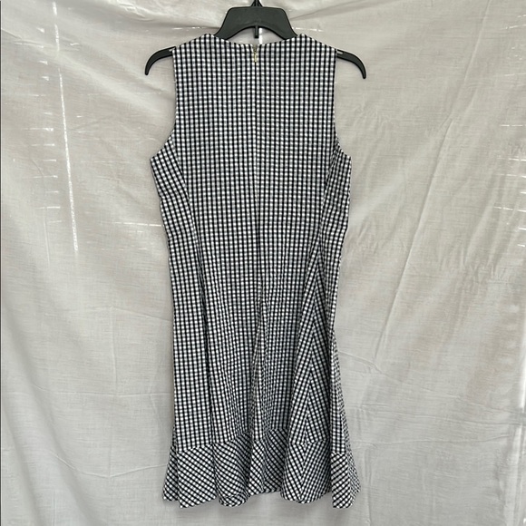 DKNY Black and White Sleeveless Sheath Midi Dress - Picture 4 of 12